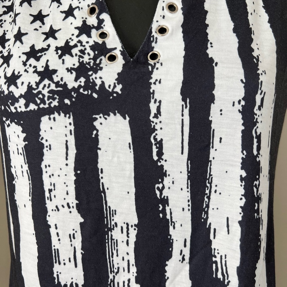 American Flag Stars Stripes Tank Top - Picture 5 of 5